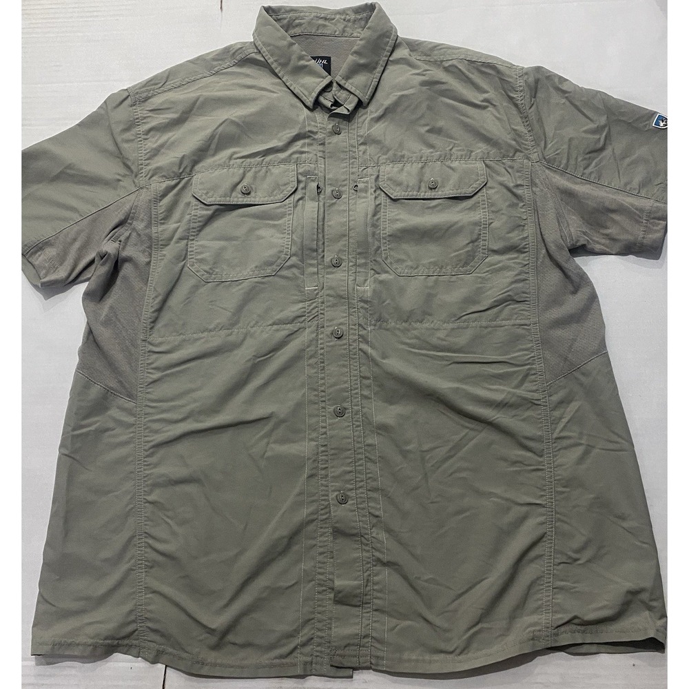 Kuhl Air-Speed Short Sleeve Shirt Hiking Fishing Boating Hunting. Men's XL